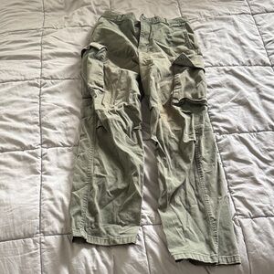 H&M Men's Olive Green Cargo Pants